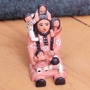 Vintage Storyteller by Chrislyn Fragua Native American Jemez Clay Figurine